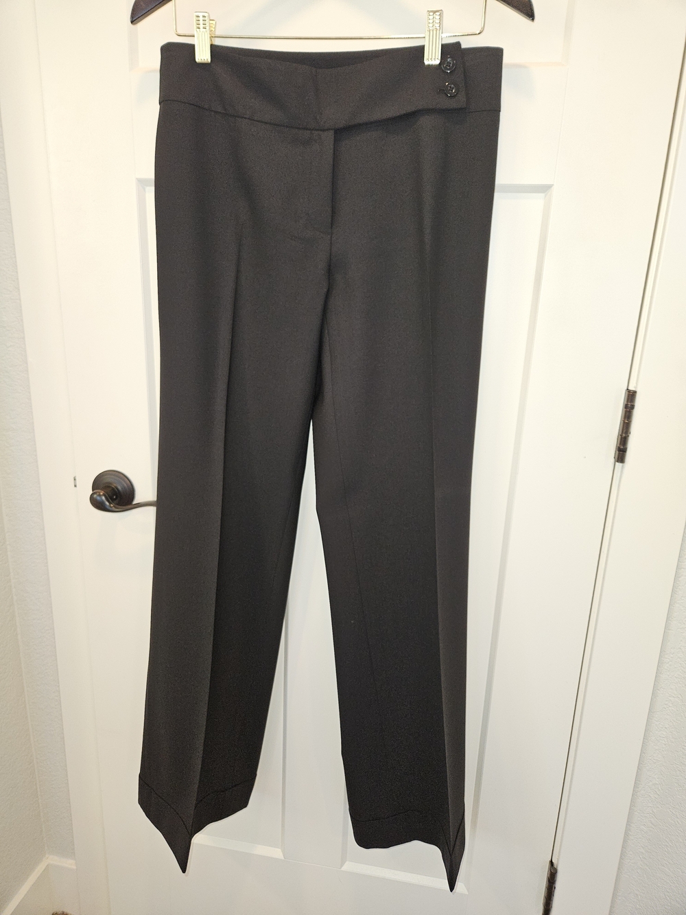 Jones New York Black Straight-Leg Dress Trousers